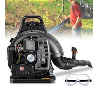 Soplador de hojas de mochila de gas, motor de 2 tiempos de 760 CFM, 230 MPH, velocidad ajustable, bajo ruido, diseño ergonómico para césped, patio, jardín y paisajismo comercial