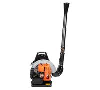Soplador de hojas de mochila, soplador de jardín profesional de gasolina de 63 cc, soplador de gas de alta potencia de 2,7 kW con tanque de combustible de 1,8 L para cuidado del césped, limpieza de