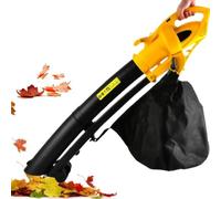 Soplador de Hojas eléctrico 3000 W, soplador de Aire, soplador eléctrico | Motor potente, 2 en 1 sopla y aspira, 270 km/h, bolsa 35 L, trituración 10:1, 6 velocidades, ruedas, para jardín.