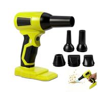 Soplador de hojas eléctrico inalámbrico compatible con Ryobi 20V, soplador | Limpiador de polvo de alta velocidad, velocidad ajustable con 5 boquillas intercambiables, adecuado para jardín, patio