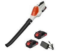 Soplador de hojas inalámbrico 210 km/h, 180 CFM, 5 velocidades ajustables | Soplador de batería de 21 V, motor 16500 RPM, ligero 1,8 kg, para terrazas, garajes, entradas y jardines domésticos