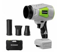 Soplador de hojas inalámbrico compatible con batería Makita de 18 V | Soplador eléctrico de hojas de 550 CFM/200 MPH, sopladores de hojas ligeros para patio, césped, hojas, polvo