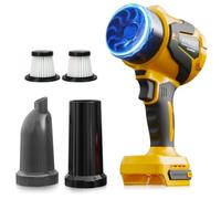 Soplador de hojas inalámbrico de 300.000 RPM compatible con batería Dewalt | Soplador de mano, aspiración y soplado de hojas, ajuste de 3 velocidades para limpieza de patio, cuidado del césped, hojas
