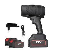 Soplador de hojas inalámbrico, limpiador recargable de 21 V para exteriores, presión de viento ligera de 450 g con motor sin escobillas, herramienta de limpieza industrial para jardinería