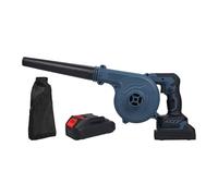 Soplador de Hojas inalámbrico Motor sin escobillas de 20 V Soplador y Aspirador eléctrico 2 en 1 6 Modos de Velocidad Portátil liviano para el Cuidado del césped Soplado de Hojas (Enchufe Europeo y 2