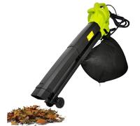Soplador De Hojas Y VacíO,Trituradora JardíN 3 En 1,Bolsa 40L,Cable 3m | Herramienta EléCtrica Multifuncional Duradera,Ruedas,Correa El Hombro,Ligera,Para Patios,Entradas VehíCulos,CéSped Canalones