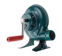 Soplador de manivela a mano para estufa, chimenea, barbacoa, camping, construcción de cuerpo de hierro para entrega manual de aire (150 W)