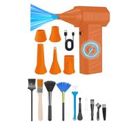Soplador de motor profesional sin escobillas 105000RPM 4 velocidades ajustables, 5 boquillas, recargable, 4000 mAh, herramienta de extracción de batería, soplador de hojas con accesorios de cepillo