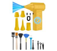 Soplador de motor profesional sin escobillas 105000RPM 4 velocidades ajustables, 5 boquillas, recargable, 4000 mAh, herramienta de extracción de batería, soplador de hojas con accesorios de cepillo