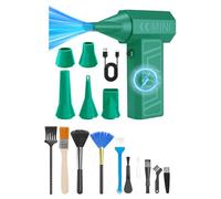 Soplador de motor profesional sin escobillas 105000RPM 4 velocidades ajustables, 5 boquillas, recargable, 4000 mAh, herramienta de extracción de batería, soplador de hojas con accesorios de cepillo