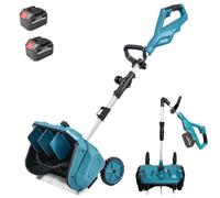 Soplador De Nieve Eléctrico Mejorado 2026, Soplador De Nieve Inalámbrico | Ancho Limpieza De 40 Cm, Profundidad De 20 Cm, Dirección De Descarga De Nieve Ajustable a ±45°, Para Entradas De Vehículos