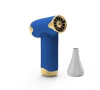 Soplador de polvo de alta velocidad con motor sin escobillas de 100.000 rpm, 20 m/s, diseño portátil de mano para camping, actividades al aire libre (azul)