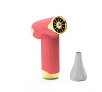 Soplador de polvo de alta velocidad con motor sin escobillas de 100.000 rpm, 20 m/s, diseño portátil de mano para camping, actividades al aire libre (rojo)