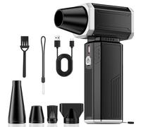 Soplador de Polvo Eléctrico, Air Duster Súper Poder Compressed Air Duster Con Batería de gran capacidad Regulación de velocidad ilimitada Electrico Aire Comprimido para Laptop Teclado Coche Oficina