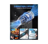 Soplador de Polvo Eléctrico con Pulverizador de Aire Comprimido, Soplador de Polvo de Alta Velocidad, Kit de Limpieza de PC con Aire Comprimido