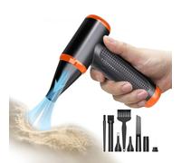 Soplador de Polvo Eléctrico, Pejevir Plumero de Aire Comprimido, Potente 3 Velocidades 150000 RPM, Type-C Recargable para Ordenador Coche Oficina Sofá, Sustituto de Aire Comprimido, Orange