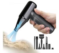 Soplador de Polvo Eléctrico, Pejevir Plumero de Aire Comprimido, Potente 3 Velocidades 150000 RPM, Type-C Recargable para Ordenador Coche Oficina Sofá, Sustituto de Aire Comprimido