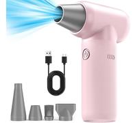 Soplador de Polvo Eléctrico, Plumero de Aire Comprimido Ajuste de 3 Velocidades Eléctrico Plumero de Aire Eléctrico Portátil Soplador Aire Comprimido para Laptop Teclado Coche