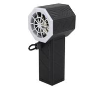 Soplador de Polvo Eléctrico, Ventilador Portátil, Soplador Seco a Chorro Portátil Recargable con Motor sin Escobillas de Empuje de 800g (Blanco Negro)
