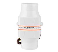 Soplador de sentina marina de 3 "en línea, soplador de sentina marina impermeable de 130 CFM con ventilador de ventilación silencioso fuerte, soplador de aire para barcos, yates, caravanas(12V)