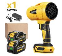 Soplador de turbina sin escobillas, soplador eléctrico portátil para limpieza de jardines/cuidado del césped/limpieza de automóviles