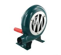 Soplador de ventilador portátil manual de manivela, construcción de hierro que garantiza durabilidad, permite que el flujo de aire controlado por el usuario ajuste la intensidad del fuego (120 W)