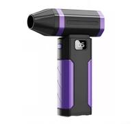 Soplador de ventilador turbo de mano 100000RPM 5 velocidades con motor sin escobillas para un uso eficiente en succión de cojín de aire, secado de mascotas y limpieza industrial (morado)