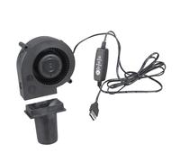 Soplador eléctrico compacto USB de control de 3 velocidades para calefacción de tienda de campaña de encendido de carbón y refrigeración de dispositivos portátiles, ventilador turboalimentado de bajo