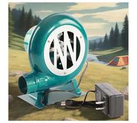 Soplador eléctrico para forja de herrero, soplador de aire centrífugo eléctrico de 220 V, bomba sopladora con regulador, excitador de llama de arranque de alta resistencia, para cocinar y acampar (8