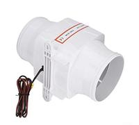 Soplador en línea de 76 mm para ventilación de sentina de barco y cabina, ventilador de refrigeración de motor marino de 12 V, plástico ABS de 3 pulgadas, alto flujo de aire, bajo consumo de energía