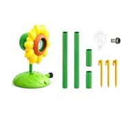 Soplador floral musical - Generador de pie, lámpara de jardín, boquillas giratorias automáticas | de pétalos luminosos y luminosos que suena melodías rítmicas Alleg
