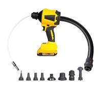 Soplador inalámbrico multiusos que ofrece modelos sin escobillas y sin escobillas, soplador eléctrico de hojas de 21000 rpm, motor cepillado de aire de mano