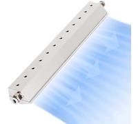 Soplador industrial de cuchilla de aire, Aluminio plateado del ventilador cuchillo de aire hilo 200-800m m 1/4 pulgada for el retiro polvo y agua(400mm)