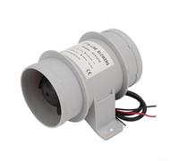 Soplador marino en línea de 3 pulgadas 12 V con diseño compacto y ventilador de cinco cuchillas para una circulación eficiente del aire