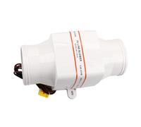 Soplador para barcos a motor de 3 pulgadas, ventilador de conducto en línea, ventilador silencioso marino, adecuado para ventilación del compartimento del motor, cocina, sentina y (24V)