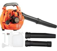 Soplador portátil de hojas de 2 tiempos, 25,4 cc, soplador de hojas de gasolina, portátil, refrigerado por aire, con depósito de combustible de 0,9 L, 7000 rpm, monocilindro para jardín, césped