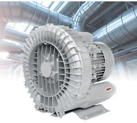 Soplador regenerativo, bomba de vacío industrial de anillo de vórtice de alta presión para soplado de aire y succión en aplicaciones de aireación de aguas residuales, acuarios y estanques de peces