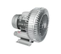 Soplador regenerativo de anillo de alta presión de 50 Hz para estanques de peces, centrífugo, monofásico de aleación de aluminio, 220 V, Vortex, para aireación de aguas residuales, 0,24 HP/0,5 HP/1,