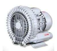 Soplador Regenerativo De Anillo De Alta Presión Para Estanques De Peces, Soplador Centrífugo De Turbina Trifásica De Aleación De Aluminio 0,35 H P a 5,36 H P Para Soplado De Aire 370W/12KPa/80CFM