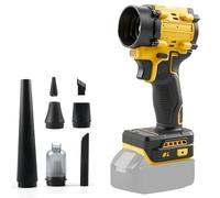 Soplador y aspirador de mano sin cable 2 en 1 compatible con Dewalt 20V batería (SIN BATERÍA), plumero de aire comprimido sin escobillas de 150W, aspirador portátil con 5 boquillas para coche, casa