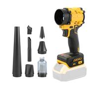 Soplador y aspiradora inalámbricos 2 en 1 compatibles batería Dewalt 18V, soplador aire sin escobillas 150 W/aspiradora aire comprimido con 5 boquillas para automóviles talleres teclados (sin batería)
