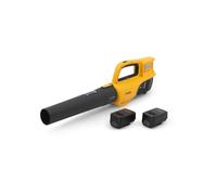 Sopladores de batería STIGA BL 300e Kit - Baterías 2x20V, Control de 2 velocidades, Velocidad máxima del Aire de 42 m/s, diseño ergonómico, Carga a Bordo y Estuche de Pared