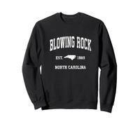 Soplando Rock Carolina del Norte NC Vintage Atlético Deportes Desig Sudadera