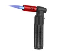 Soplete de cocina de butano, encendedor de llama grande, recargable, portátil, mini soplete de soplete ajustable para camping, hornear, soldadura culinaria, cocina, soldadura, barbacoa (sin gas),