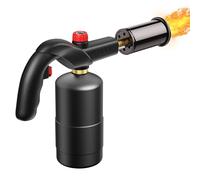 Soplete de Cocina, Llama Ajustable de 1300 ℃, Soplete de Propano Mapp, Antorcha de Propano MAPP Portátil de 50MM con Tanques de Gas Propano y Butano para Carbonizar, Asar(Sin cilindro de gas)