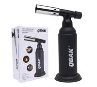 Soplete De Cocina Profesional Antorcha Butano Encendedor, Mini Culinario Soplete con Cerradura de Seguridad & Llama Ajustable para barbacoa Brulée Crema Cámping (Gas Incluido)