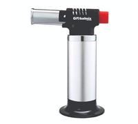 Soplete De Cocina, Profesional Antorcha Butano Encendedor, Recargable Mini Culinario Soplete con Cerradura de Seguridad & Llama Ajustable para barbacóa Brulée Crema Cámping (Gas No Incluido)