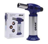 Soplete de Cocina Profesional con Gas Incluido - Antorcha de Butano Mini con Llama Ajustable y Seguro de Bloqueo para Crème Brûlée, Barbacoa y Camping