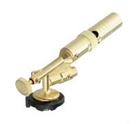 Soplete de gas butano de cobre con llama regulada por presión para barbacoa, soldadura, soldadura y cocción, herramienta de calefacción de alta temperatura para trabajos de chapa, color dorado