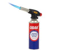 Soplete de Gas con Cartucho 227g Llama Azul Potente y Ajustable Soplete Cocina Profesional para Repostería, Ccaramelizar Postres, Sellar Carne, Barbacoa, Encender Carbón y Camping